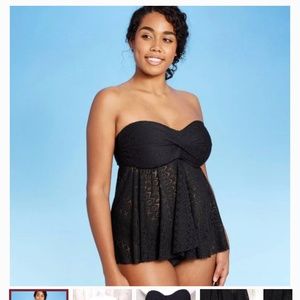 Kona Sol Crochet tankini top